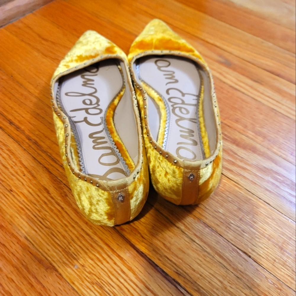Sam Edelman Crushed Velvet Flats